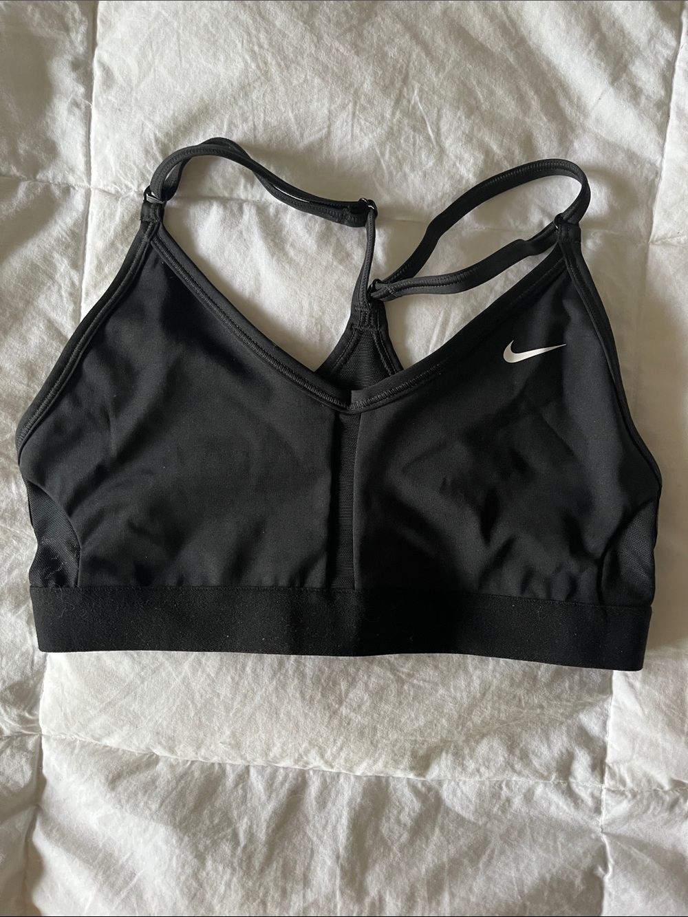 Nike Black Racerback Low-Impact Sports Bra